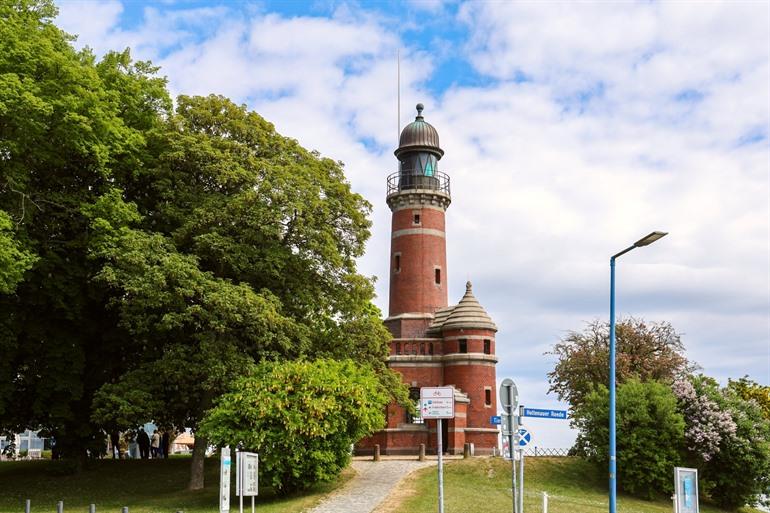 Aan de vuurtoren van Kiel-Holtenau
