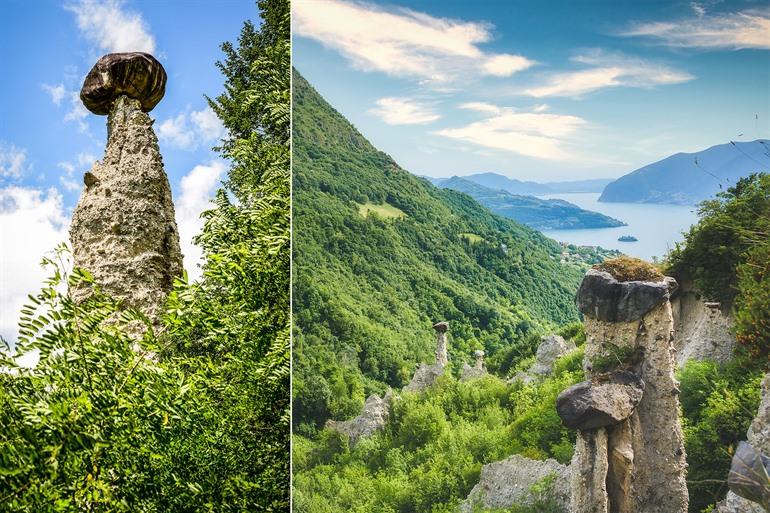 Aardpiramides van Zone, Noord-Italië
