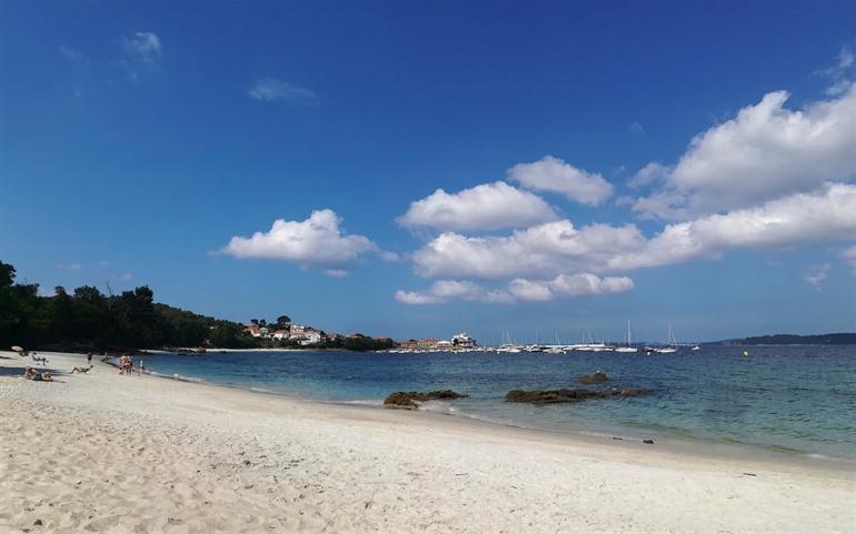 Aguetestrand bij Marín, Galicië