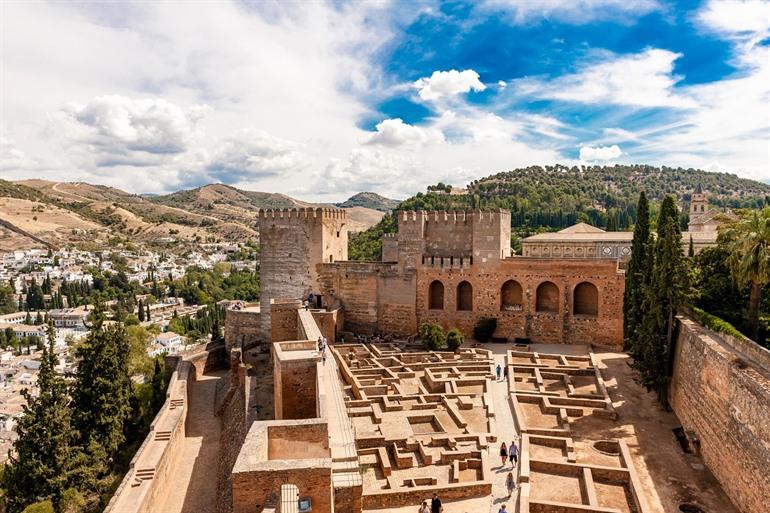 Alcazaba, het oudste gedeelte van het Alhambra