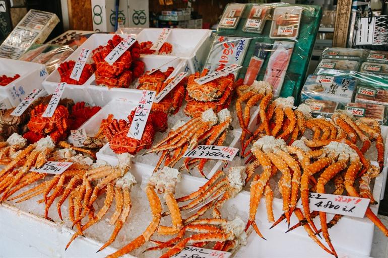 Allerlei soorten in Nijo Market