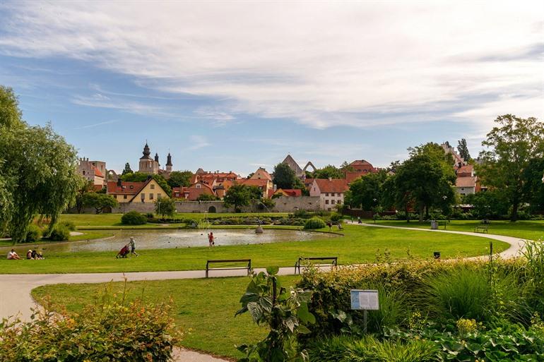 Almedalen Park in Visby