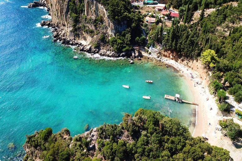 Ampelaki Beach in Paleokastritsa