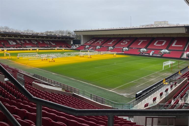 Ashton Gate Stadion van Bristol city.