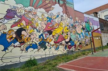 Asterix & Obelix stripmuur Brussel