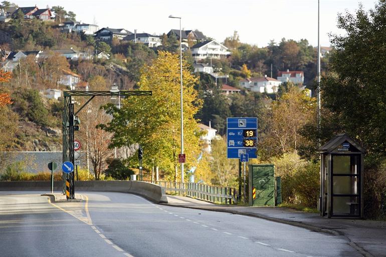 Automatisch tolstation in Noorwegen