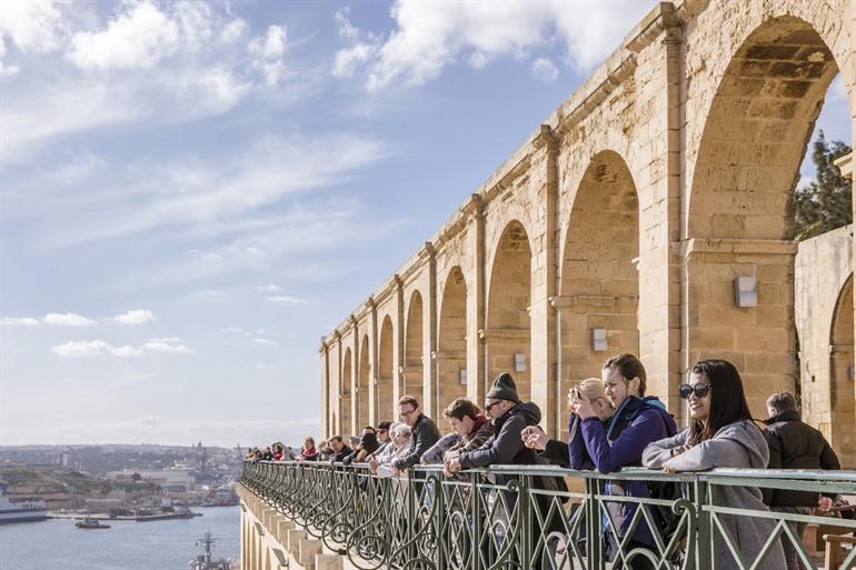 Barakka Gardens, het beste uitzicht over Valletta