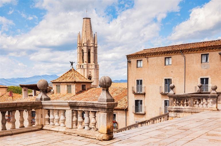 Basilica de Sant Feliu in Girona, Catalonië 