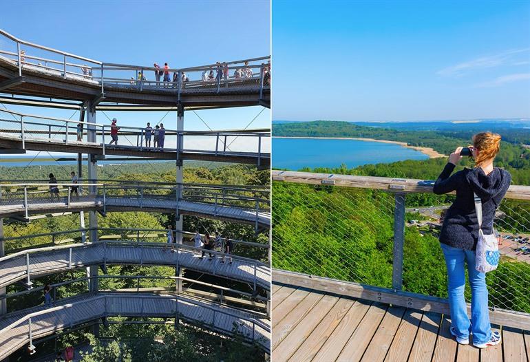 Baumwipfelpfad im Naturerbe Zentrum Rügen, Duitsland