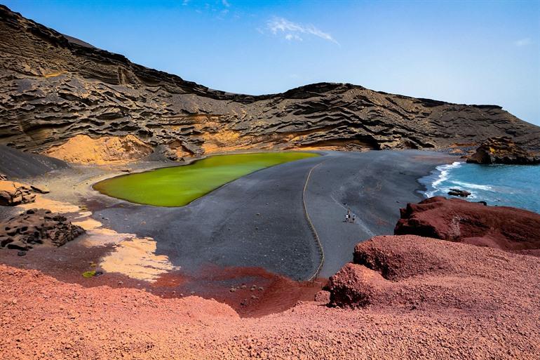 Bewonder het mysterieuze groene meertje in El Golfo, Lanzarote