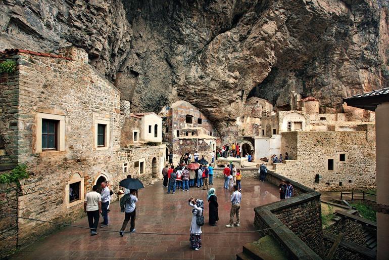 Bezoek aan het Sumela-klooster, Trabzon in Turkije