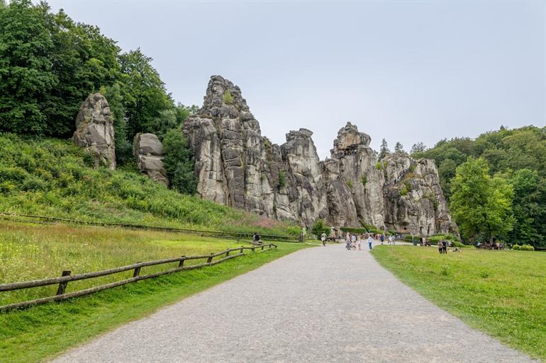 Bijzondere rotsformaties Externsteine, Teutoburger Wald