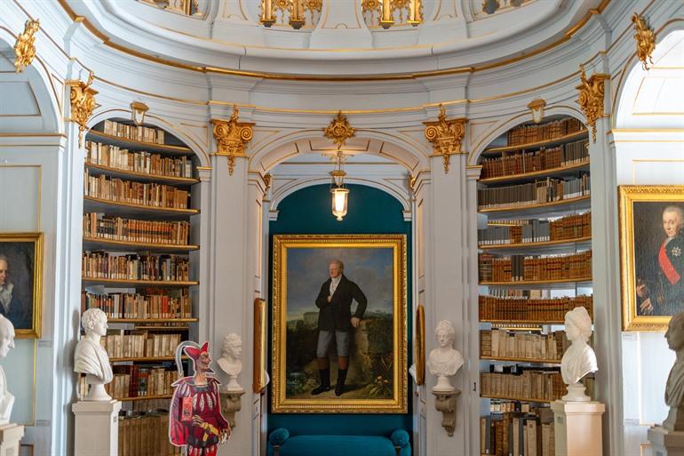 Binnen in de Hertogin Anna Amalia bibliotheek