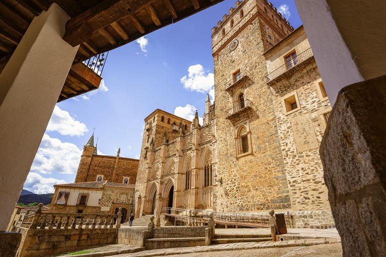 Binnen in het klooster van Guadalupe