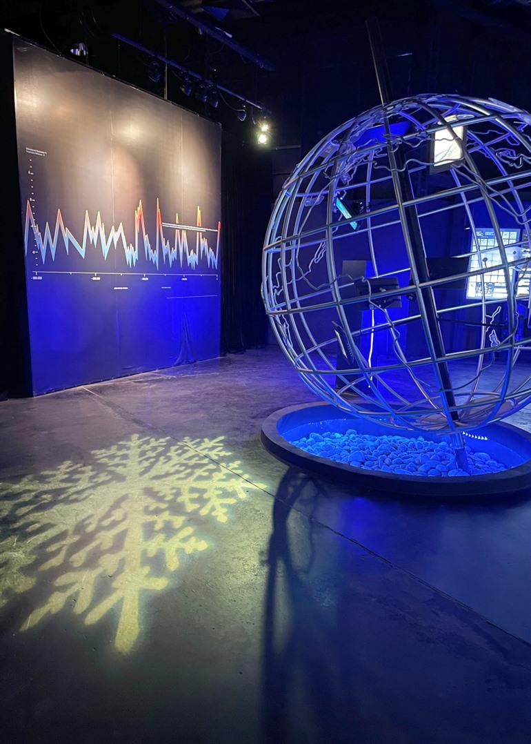 Binnenin het Glaciarium