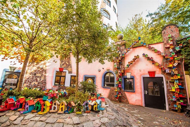 Binnenplaats van de Grüne Zitadelle, Maagdenburg