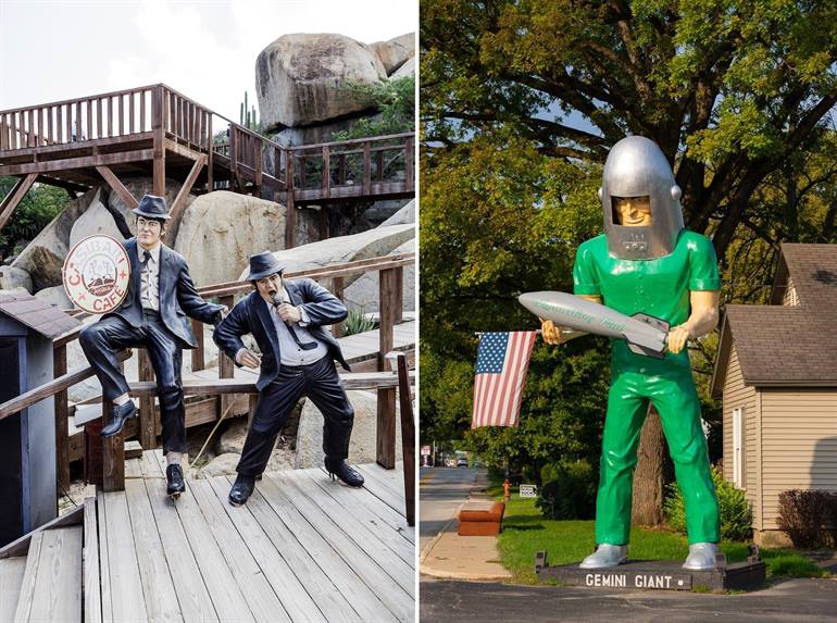 Blues Brothers en Gemini Giant