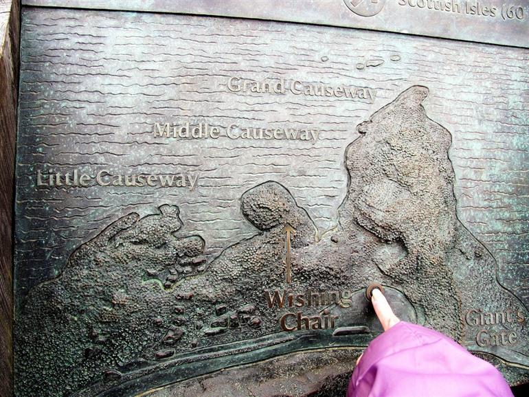 Bord bij de Giant's Causeway, Noord-Ierland