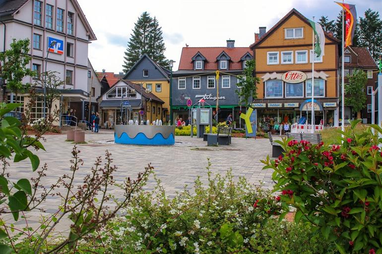 Braunlage stad, populair skioord in de Harz