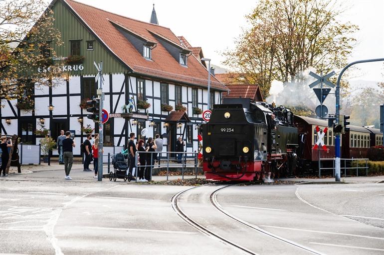 Brockenbahn stoomtrein in Wernigerode