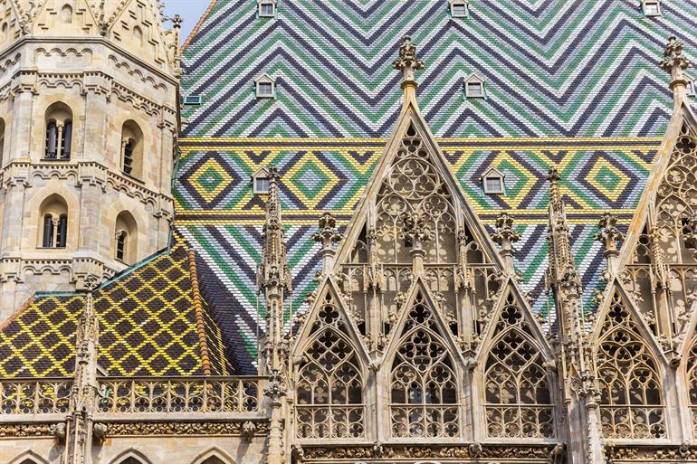Buitengevel van de Stephansdom in Wenen