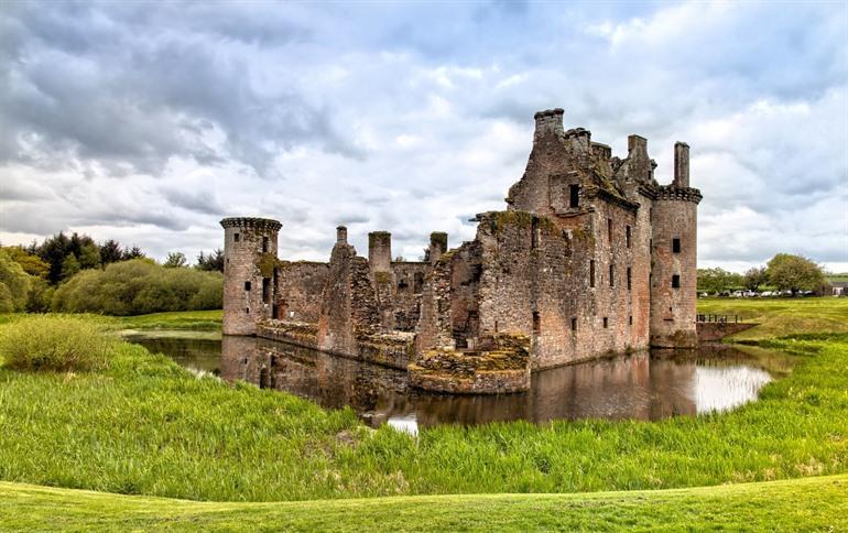 Caerlaverock Castle in Dumfries