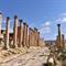 Cardo Maximus, hoofdweg in Jerash, Jordanië