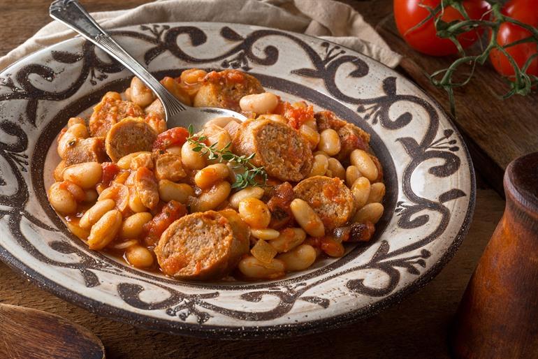 Cassoulet, een bonenschotel, Franse keuken