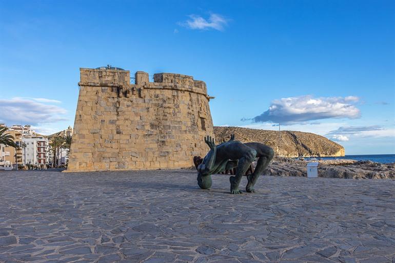 Castillo de Moraira en Escultura Gigante de Sal, Moraira
