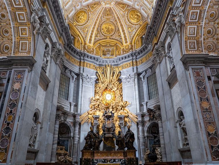 Cathedra Petri in de Sint-Pietersbasiliek Rome