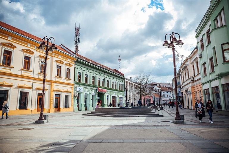 Centrum van Brčko, Bosnië en Herzegovina