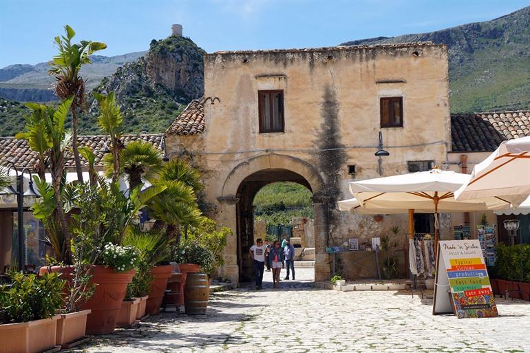 Centrum van Scopello, Sicilië