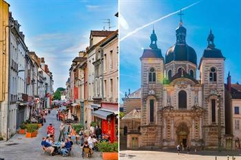 Chalon-sur-Saône met de middeleeuwse kerk van Sint Pieter
