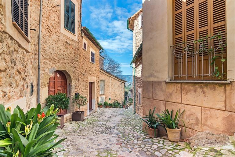 Charmante centrum van Biniaraix, Mallorca