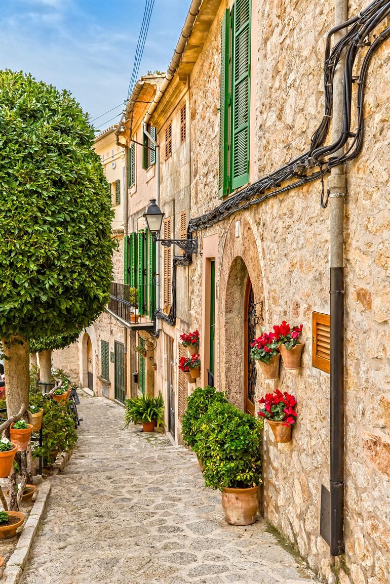 Charmante centrum van Valldemossa, Mallorca