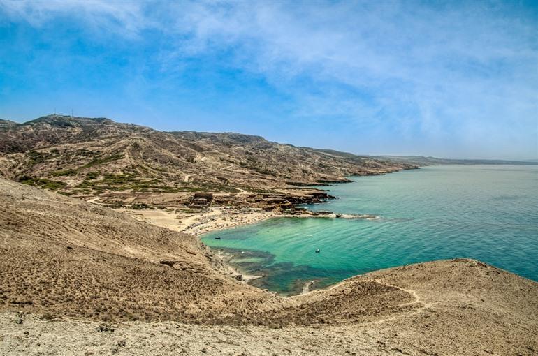 Charrana beach bij Nador, Marokko