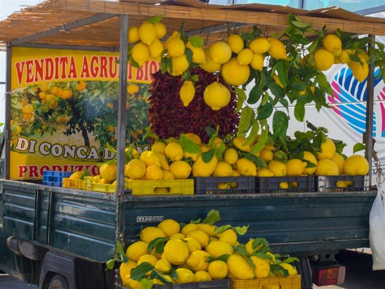 Citroenen en limoncello in Sorrento