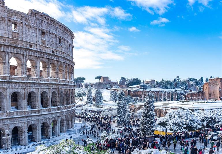 Colosseum in de winter, Rome