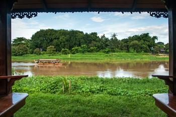 Cruise langs de Mae Pingrivier, Chiang Mai, Thailand