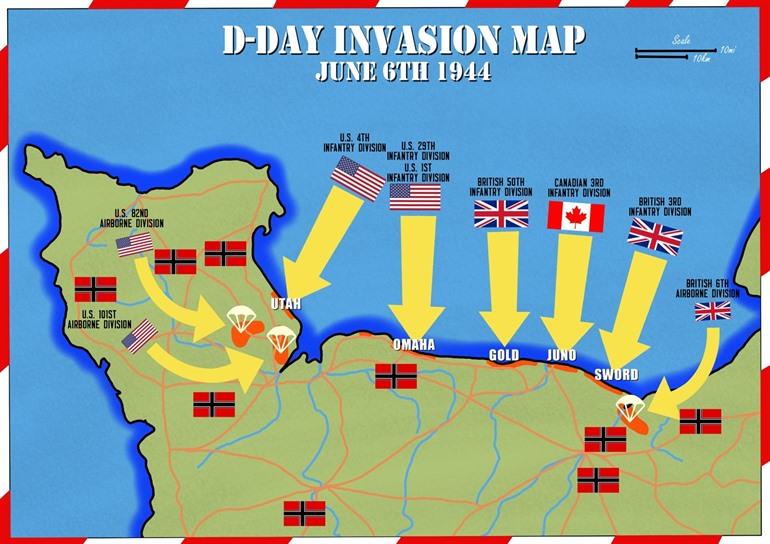 D-day Landingsstranden Normandië