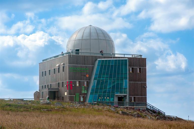 Das Brockenhaus, klein museum op de top van de Brocken, Harz