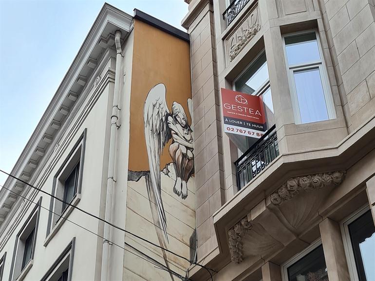 De aartsengel stripmuur Brussel