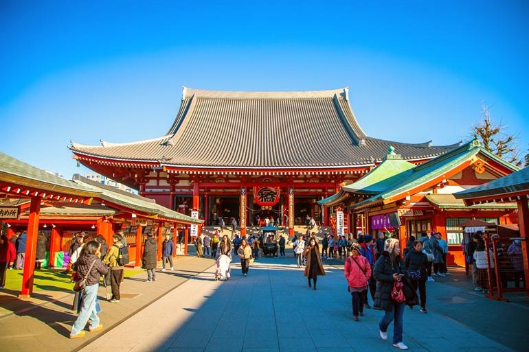 De bekende Sensoji Temple in Asakusa