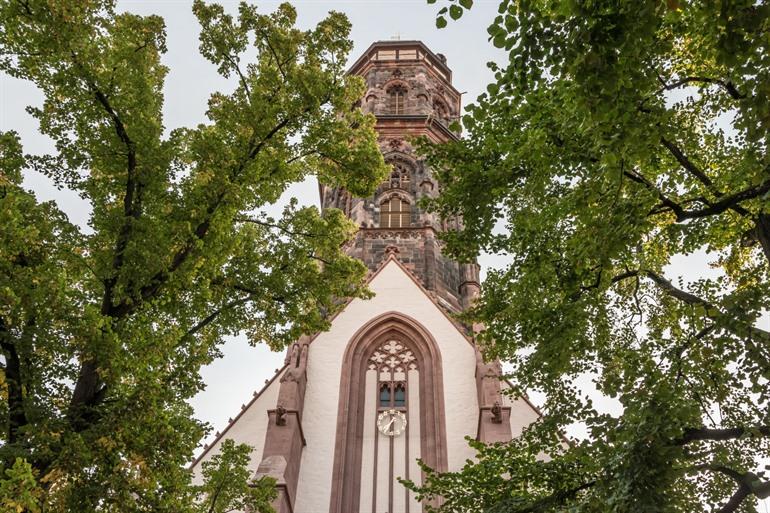 De gotische Sint-Jacobikerk, Göttingen