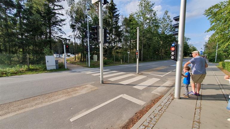 De gratis parking nabij het Lego House