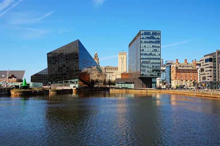 De havenstad Liverpool