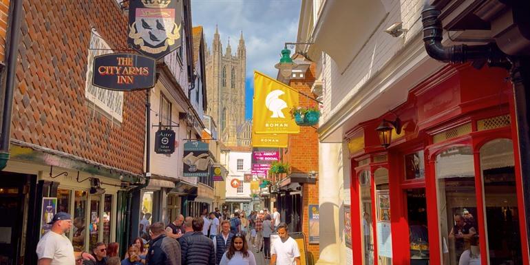 De historische binnenstad van Canterbury