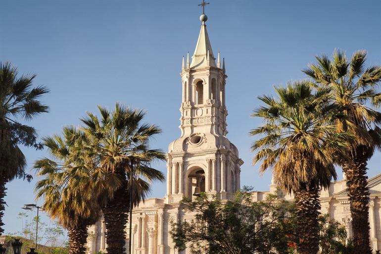 De kathedraal in Arequipa