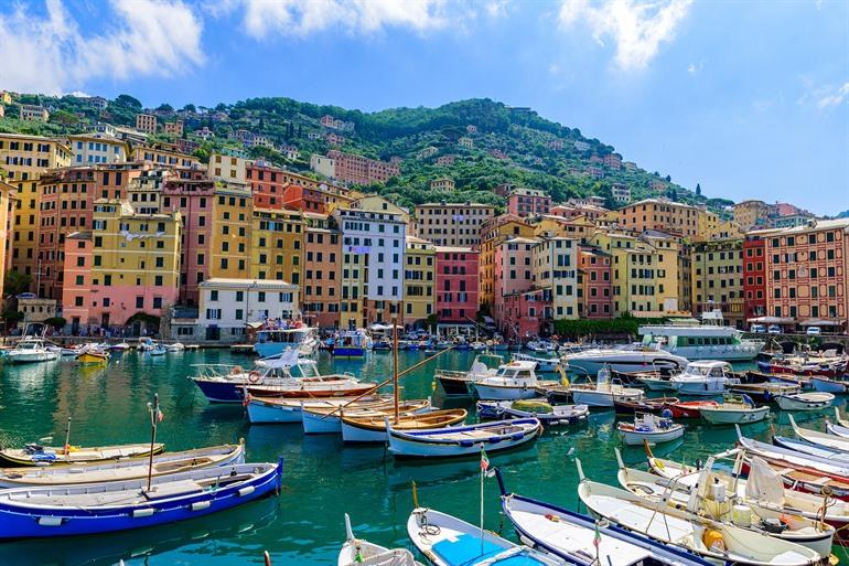 De kleurrijke huisjes van Camogli