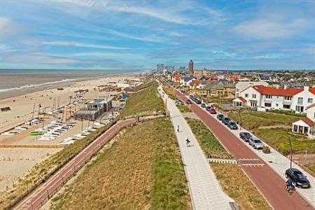 De kustplaats Zandvoort in Nederland